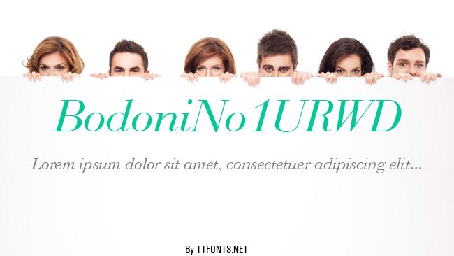 BodoniNo1URWD example