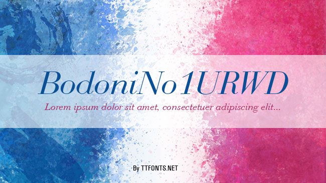 BodoniNo1URWD example