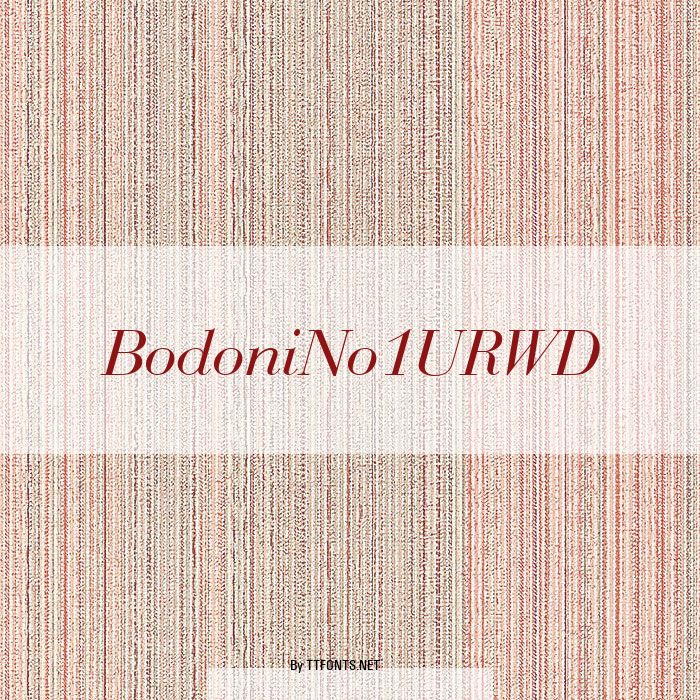 BodoniNo1URWD example