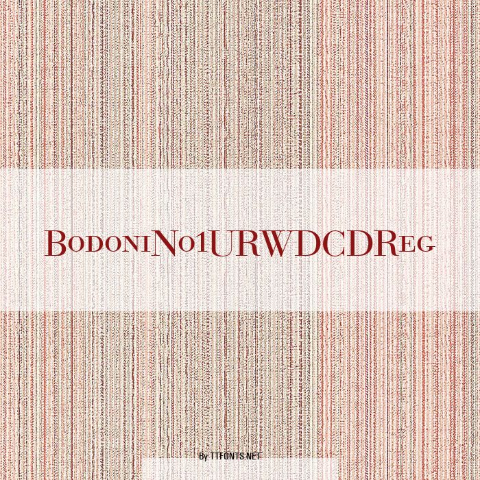 BodoniNo1URWDCDReg example