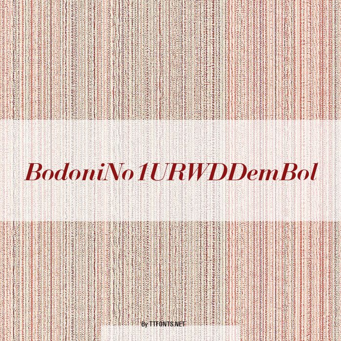 BodoniNo1URWDDemBol example