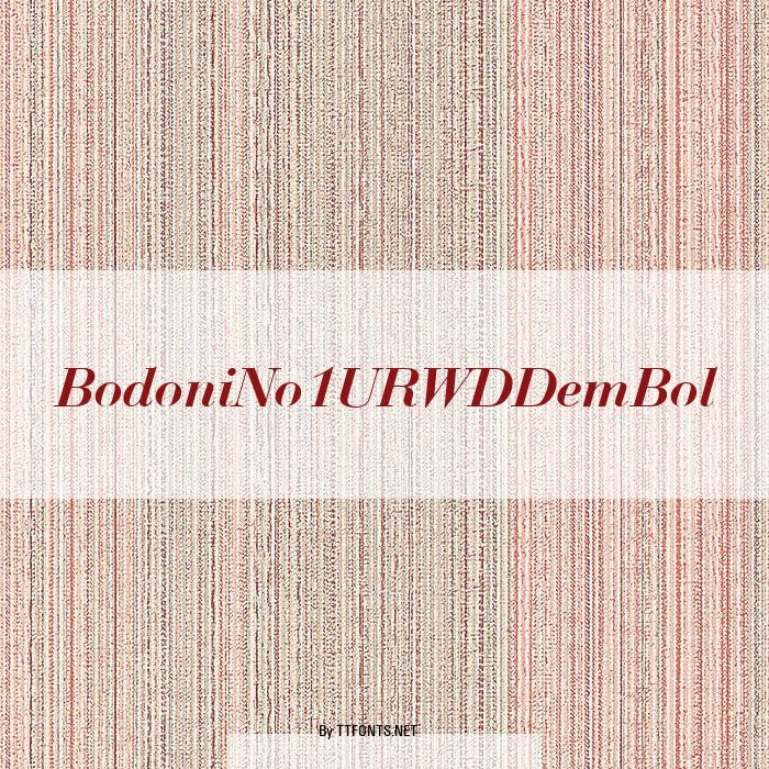 BodoniNo1URWDDemBol example