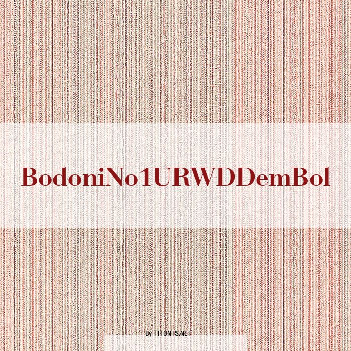 BodoniNo1URWDDemBol example