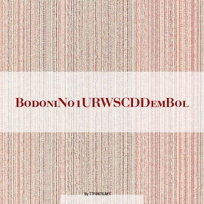 BodoniNo1URWSCDDemBol example