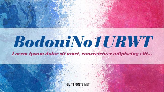 BodoniNo1URWT example