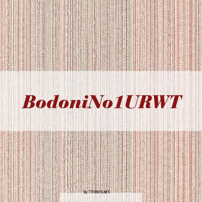 BodoniNo1URWT example