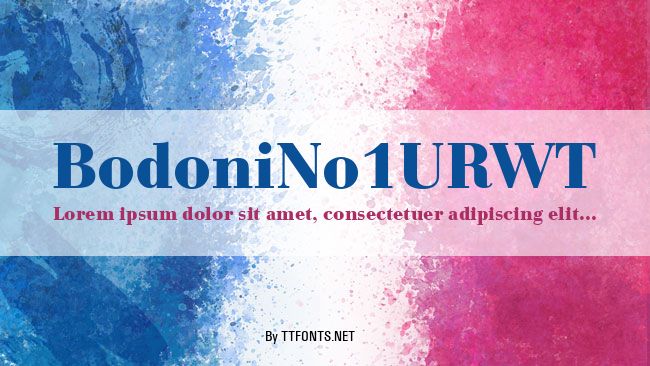 BodoniNo1URWT example