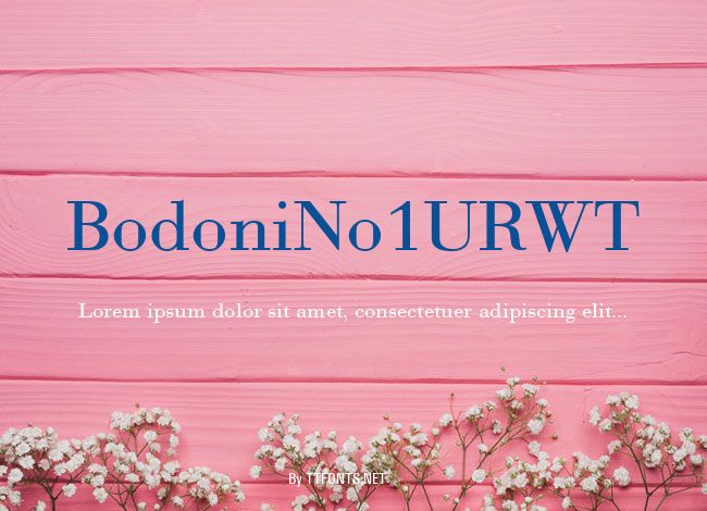 BodoniNo1URWT example
