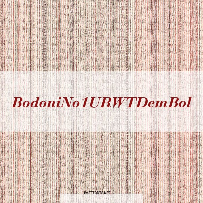 BodoniNo1URWTDemBol example
