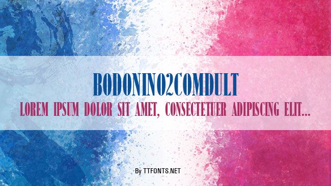 BodoniNo2ComDUlt example
