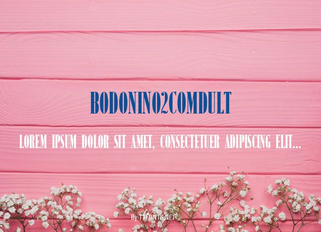 BodoniNo2ComDUlt example