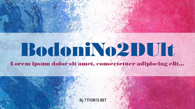 BodoniNo2DUlt example