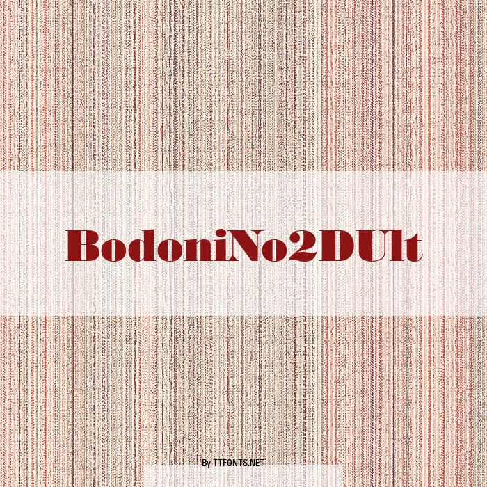 BodoniNo2DUlt example