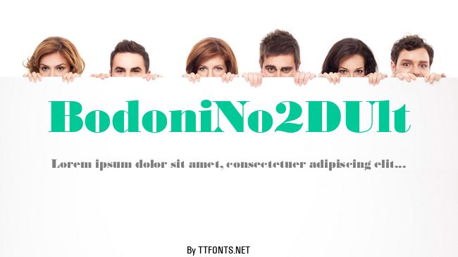 BodoniNo2DUlt example