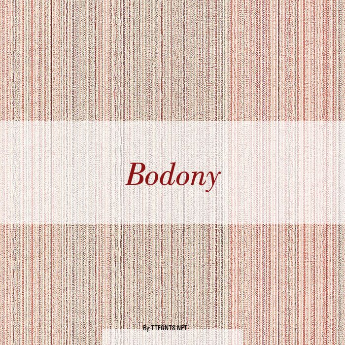 Bodony example