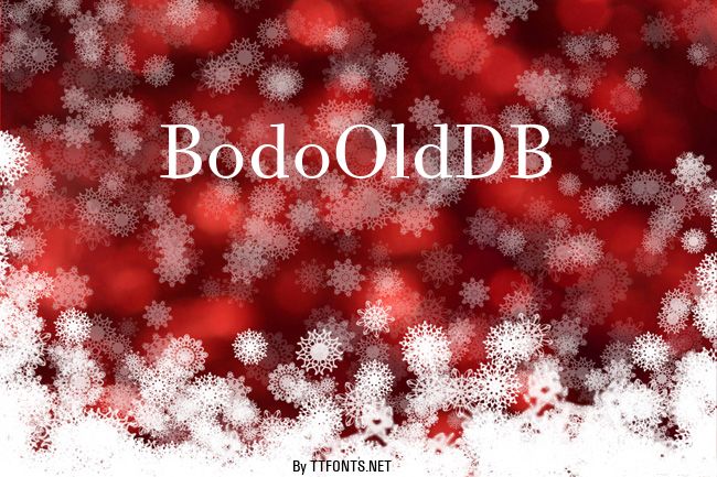 BodoOldDB example