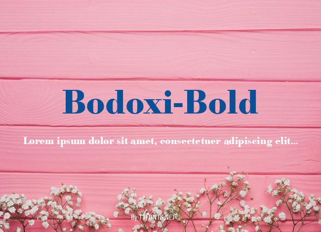 Bodoxi-Bold example