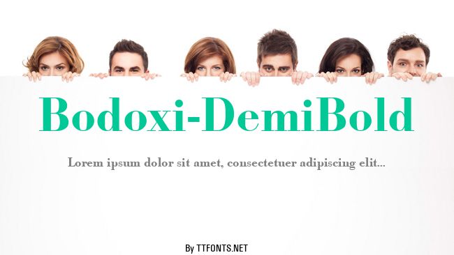 Bodoxi-DemiBold example