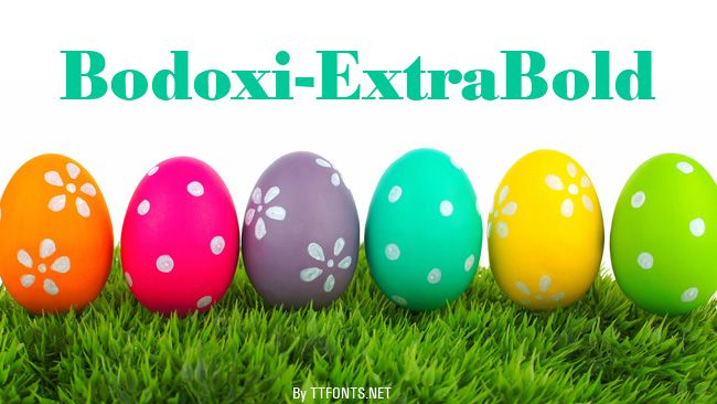 Bodoxi-ExtraBold example
