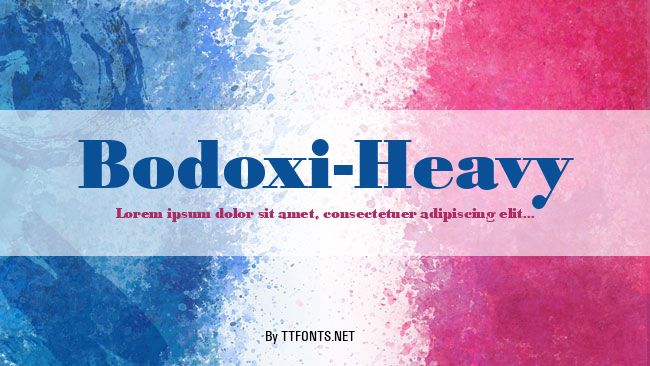 Bodoxi-Heavy example