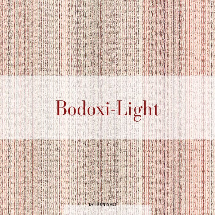 Bodoxi-Light example