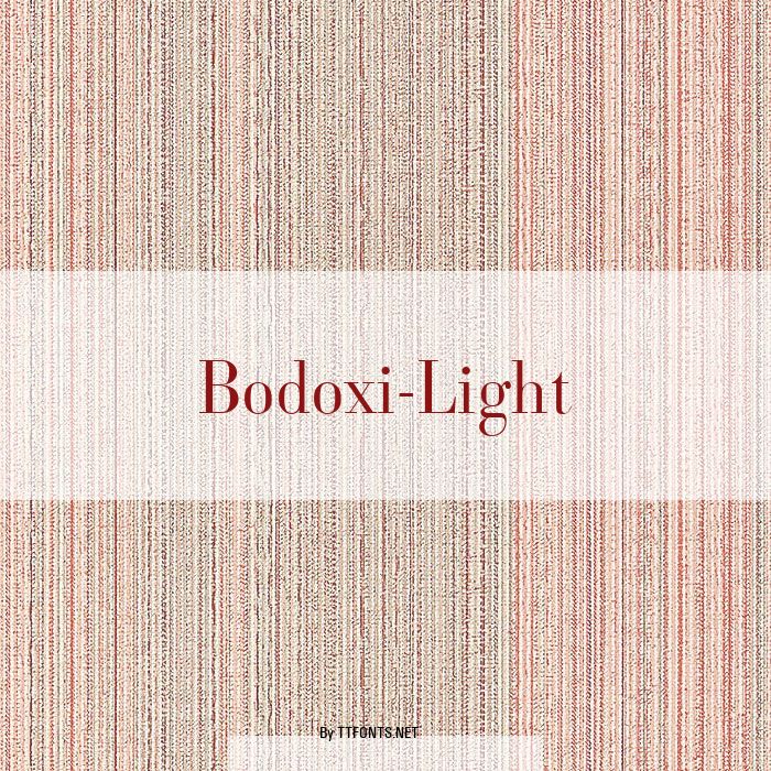 Bodoxi-Light example