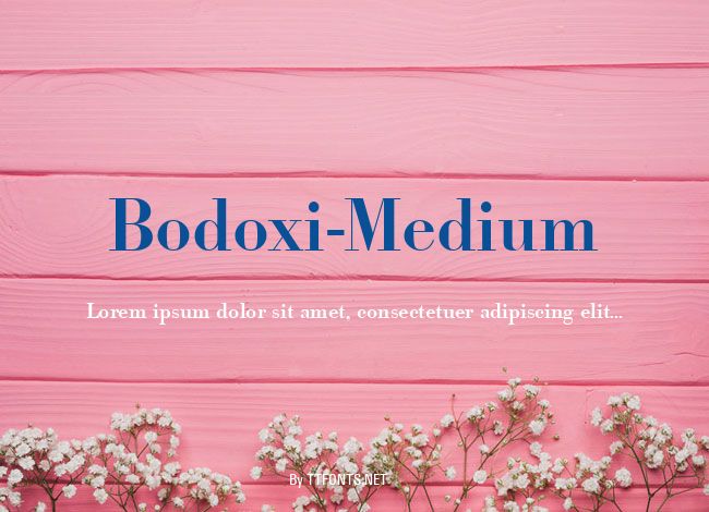 Bodoxi-Medium example