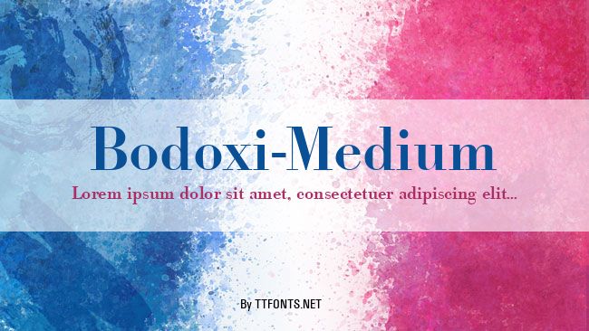 Bodoxi-Medium example