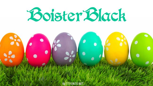 BoisterBlack example