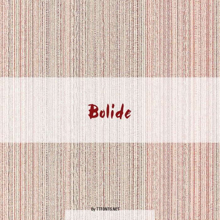 Bolide example