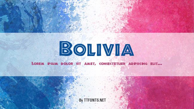 Bolivia example