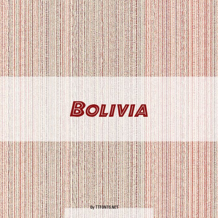 Bolivia example