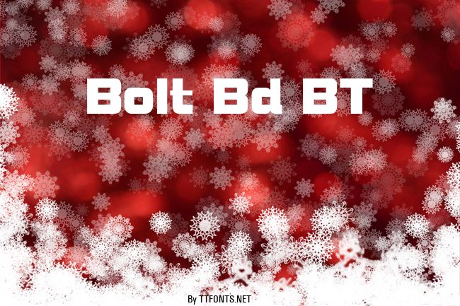 Bolt Bd BT example