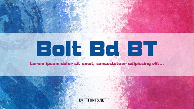 Bolt Bd BT example