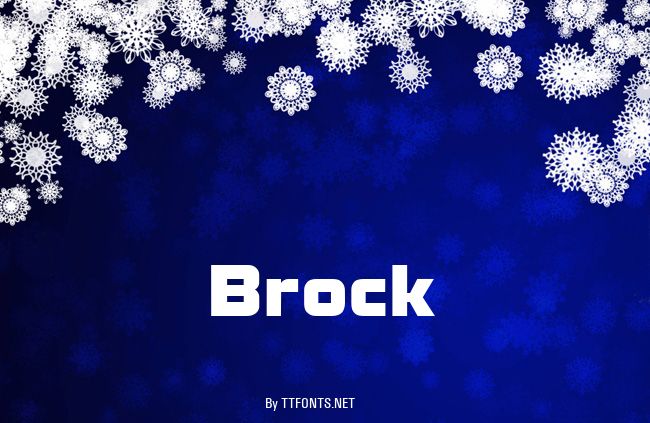 Brock example