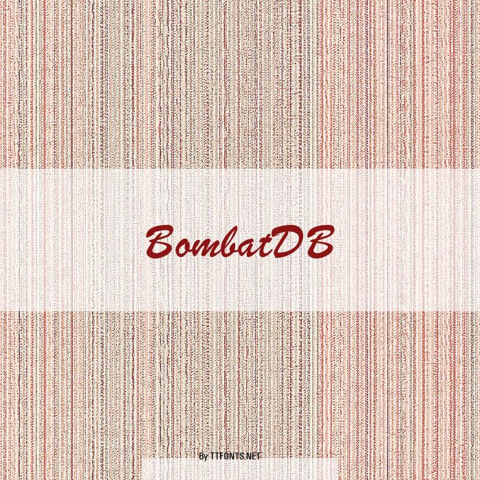 BombatDB example