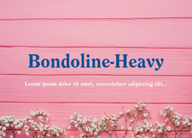 Bondoline-Heavy example