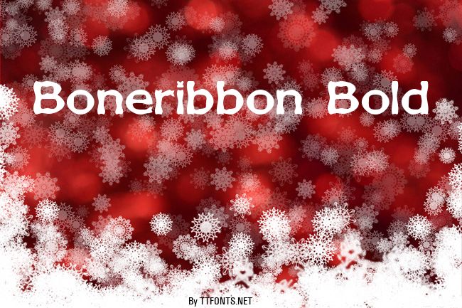 Boneribbon Bold example