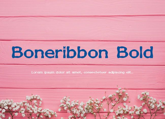 Boneribbon Bold example