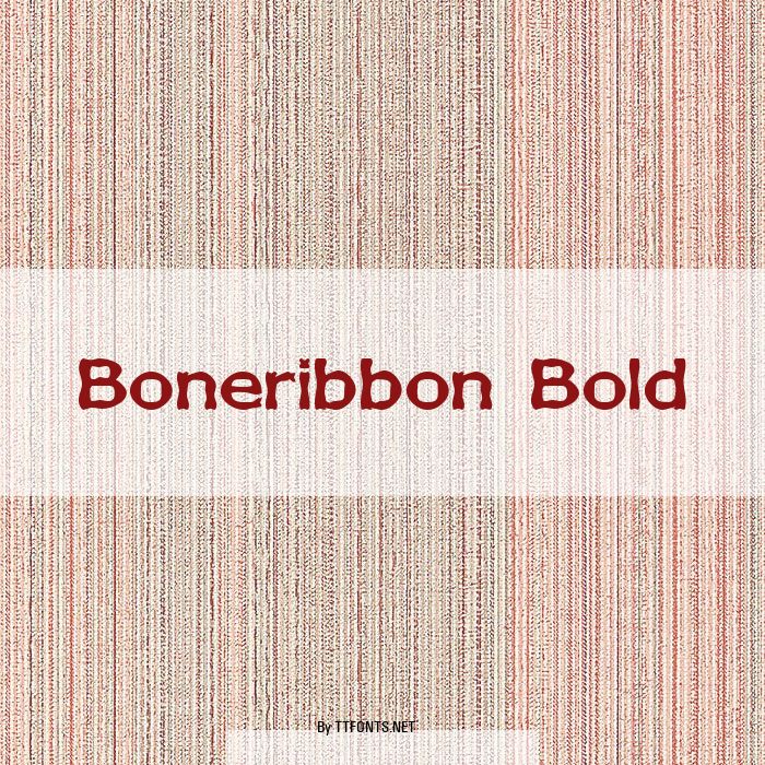 Boneribbon Bold example