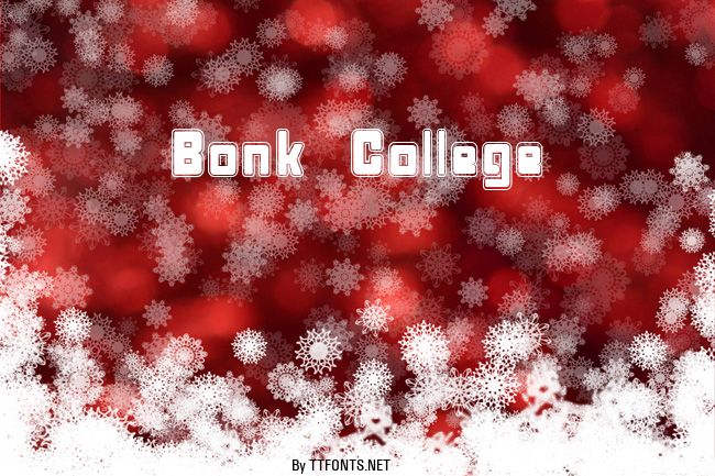 Bonk College example