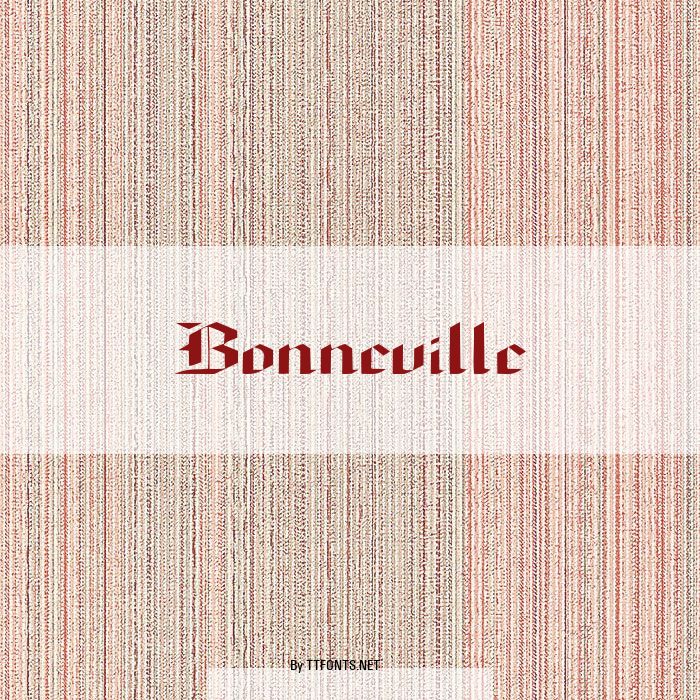 Bonneville example