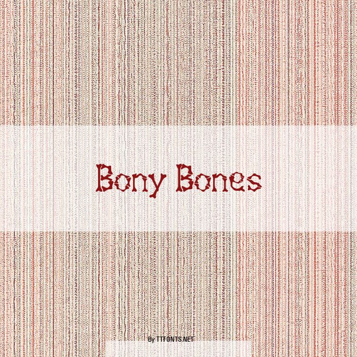 Bony Bones example