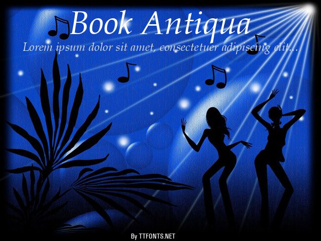 Book Antiqua example