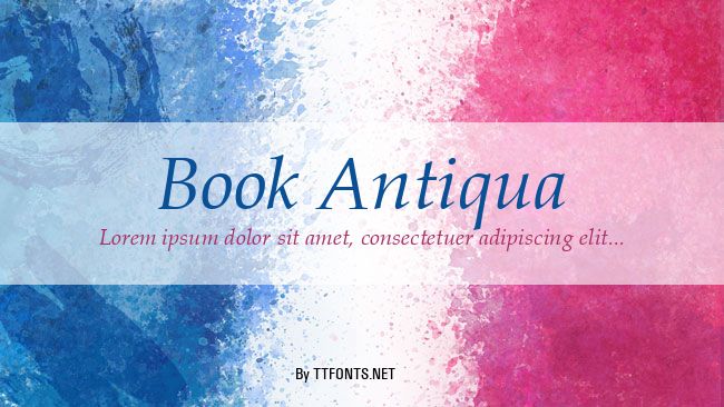 Book Antiqua example