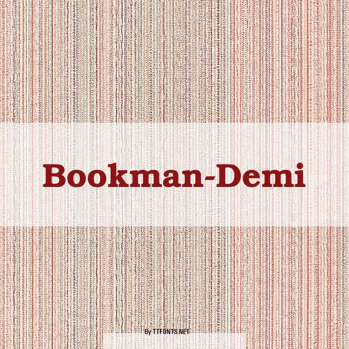 Bookman-Demi example