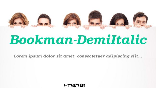 Bookman-DemiItalic example