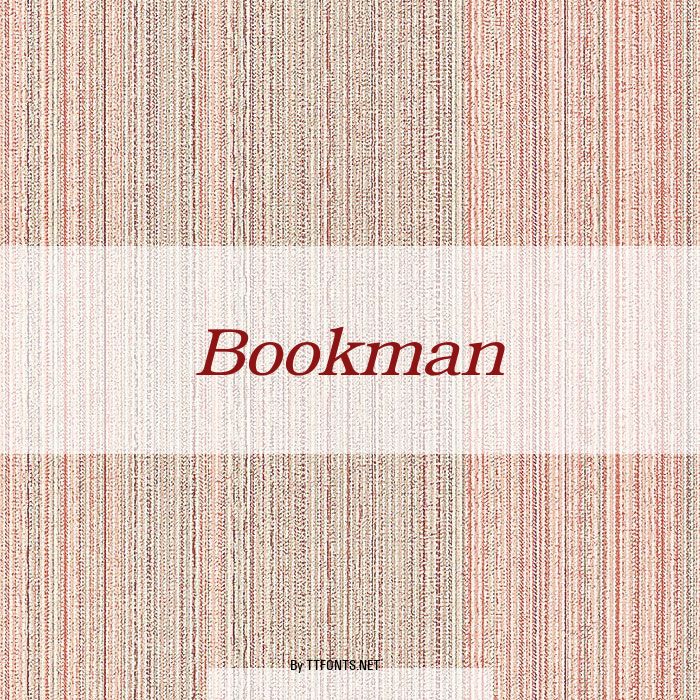 Bookman example