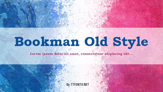 Bookman Old Style example