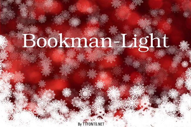 Bookman-Light example